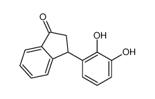 3-(2,3-dihydroxyphenyl)-2,3-dihydroinden-1-one结构式