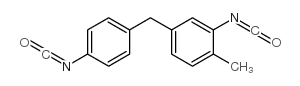 5-(p-isocyanatobenzyl)-o-tolyl isocyanate结构式