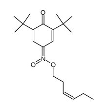 (Z)-hex-3-en-1-yl (3,5-di-tert-butyl-4-oxocyclohexa-2,5-dien-1-ylidene)azinate结构式