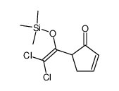 5-[2,2-dichloro-1-(trimethylsiloxy)ethenyl]cyclopent-2-enone Structure