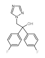 1,1-bis(4-fluorophenyl)-2-(1,2,4-triazol-1-yl)ethanol structure