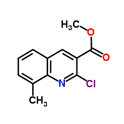 methyl 2-chloro-8-methylquinoline-3-carboxylate structure