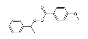 1-phenylethyl 4-methoxyperoxybenzoate结构式