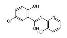 5-chloro-2-hydroxy-N-(3-hydroxypyridin-2-yl)benzamide结构式