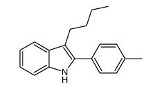 3-butyl-2-(4-methylphenyl)-1H-indole结构式