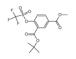 3-tert-butyl 1-methyl 4-{[(trifluoromethyl)sulfonyl]oxy}isophthalate结构式