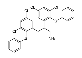 2,3-Bis(3,5-dichloro-2-(phenylthio)phenyl)propylamine结构式