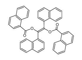 trans-1,2-bis(1-naphthyl)-1,2-ethenediol di-1-naphthoate结构式