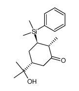2-[3-(dimethylphenylsilyl)-4-methyl-5-oxocyclohexyl]propan-2-ol结构式
