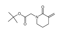 tert-butyl 2-(3-methylene-2-oxopiperidin-1-yl)acetate结构式