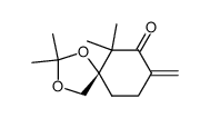 1,3-Dioxaspiro[4.5]decan-7-one,2,2,6,6-tetramethyl-8-methylene-,(5S)-(9CI) structure