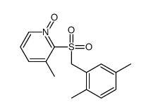 2-[(2,5-dimethylphenyl)methylsulfonyl]-3-methyl-1-oxidopyridin-1-ium结构式