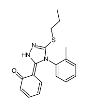 2-(4-(2-Methylphenyl)-5-(propylthio)-4H-1,2,4-triazol-3-yl)phenol结构式