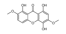 1,4,8-Trihydroxy-3,7-dimethoxyxanthone Structure