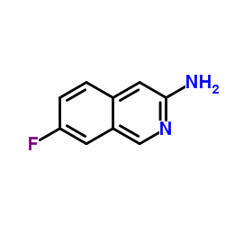 7-Fluoro-3-isoquinolinamine结构式