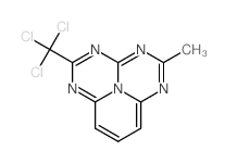 2-trichloromethyl-5-methyl-1,3,4,6,9b-pentaazaphenalene Structure