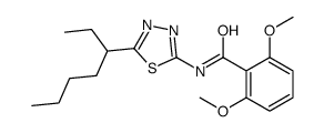 N-(5-heptan-3-yl-1,3,4-thiadiazol-2-yl)-2,6-dimethoxybenzamide结构式