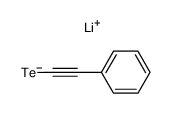 lithium 2-phenylethynyltellurolate Structure