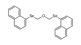 1-(naphthalen-1-ylselanylmethoxymethylselanyl)naphthalene Structure