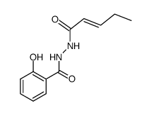 N-trans-2-pentenoylsalicylhydrazide Structure