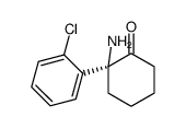 (S)-2-amino-2-(2-chlorophenyl)cyclohexanone Structure
