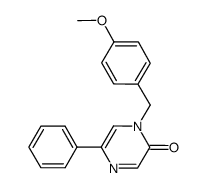 1-(4-methoxybenzyl)-5-phenylpyrazin-2(1H)-one Structure