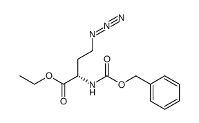 ethyl (S)-4-azido-2-benzyloxycarbonylaminobutanoate结构式