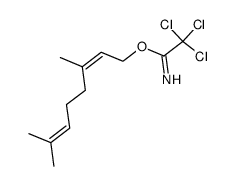 2,2,2-Trichloro-acetimidic acid (Z)-3,7-dimethyl-octa-2,6-dienyl ester Structure