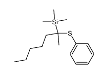 2-phenylthio-2-trimethylsilylheptane Structure