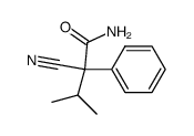 2-cyano-3-methyl-2-phenyl-butyric acid amide Structure