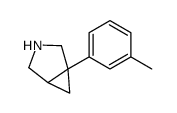 1-(3-methylphenyl)-3-azabicyclo[3.1.0]hexane结构式