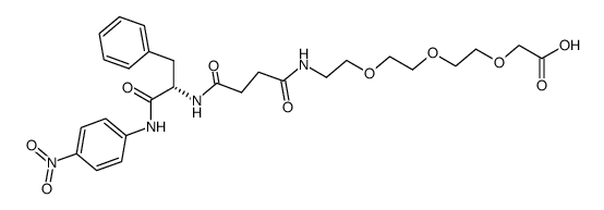 (S)-18-benzyl-19-((4-nitrophenyl)amino)-13,16,19-trioxo-3,6,9-trioxa-12,17-diazanonadecanoic acid Structure