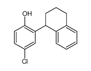 4-chloro-2-(1,2,3,4-tetrahydronaphthalen-1-yl)phenol Structure