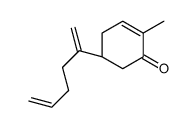 (5R)-5-hexa-1,5-dien-2-yl-2-methylcyclohex-2-en-1-one Structure