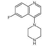 Quinoline, 6-fluoro-4-(1-piperazinyl)结构式