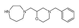 1H-1,4-Diazepine, hexahydro-1-[[4-(phenylmethyl)-2-morpholinyl]methyl] Structure
