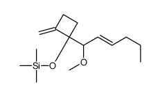 [1-(1-methoxyhex-2-enyl)-2-methylidenecyclobutyl]oxy-trimethylsilane结构式