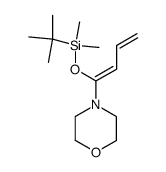 (Z)-1-[1-(tert-butyldimethylsilanyloxy)-1,3-butadienyl]morpholine Structure