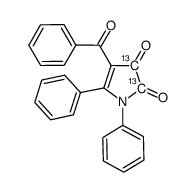 [2,3-(13)C2]-4-benzoyl-1,5-diphenyl-1H-pyrrol-2,3-dione结构式