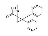 2,2-diphenyl-1-trimethylsilylcyclopropane-1-carboxylic acid Structure