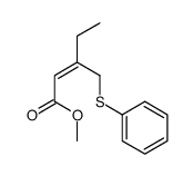 methyl 3-(phenylsulfanylmethyl)pent-2-enoate结构式