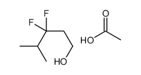 acetic acid,3,3-difluoro-4-methylpentan-1-ol结构式