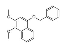 1,2-dimethoxy-4-phenylmethoxynaphthalene Structure