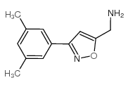 C-[3-(3,5-DIMETHYL-PHENYL)-ISOXAZOL-5-YL]-METHYLAMINE Structure