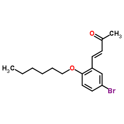 (3E)-4-[5-Bromo-2-(hexyloxy)phenyl]-3-buten-2-one Structure