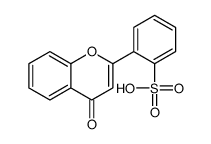 2-(4-oxochromen-2-yl)benzenesulfonic acid结构式