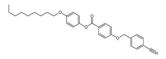 (4-nonoxyphenyl) 4-[(4-cyanophenyl)methoxy]benzoate Structure