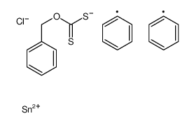 O-benzyl [chloro(diphenyl)stannyl]sulfanylmethanethioate Structure