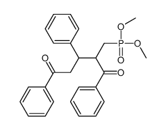 2-(dimethoxyphosphorylmethyl)-1,3,5-triphenylpentane-1,5-dione Structure