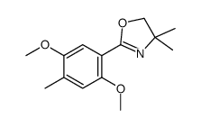 2-(2,5-dimethoxy-4-methylphenyl)-4,4-dimethyl-5H-1,3-oxazole Structure